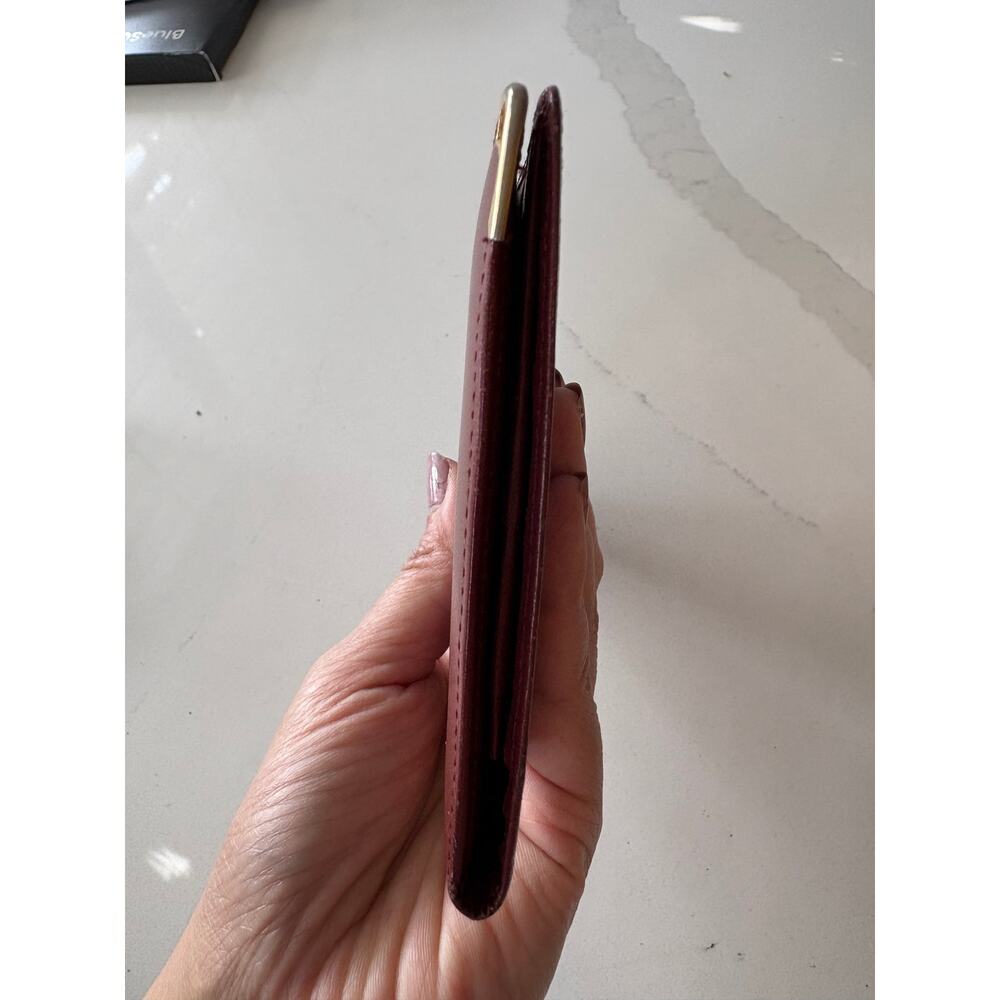 SOLD - Cartier Paris Must de Cartier Burgundy Leather Long Wallet - Picture 9 of 10